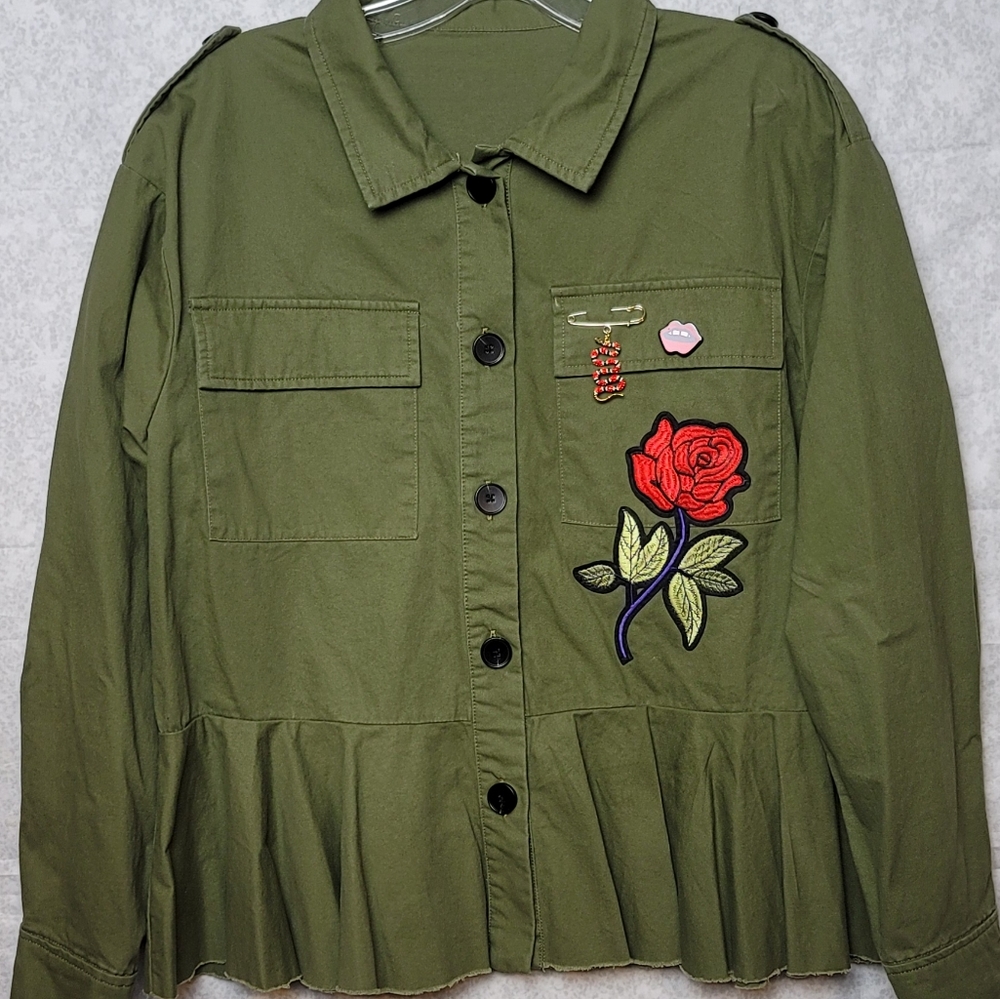Iconic Ruffle Shirt Jacket - Picture 7 of 8